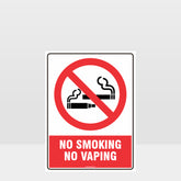 Custom Metal Sign,Prohibition No Smoking No Vaping Sign